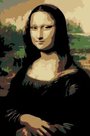 Beperkt Aanbod Rosa schilder op nummer – Mona lisa 35×45