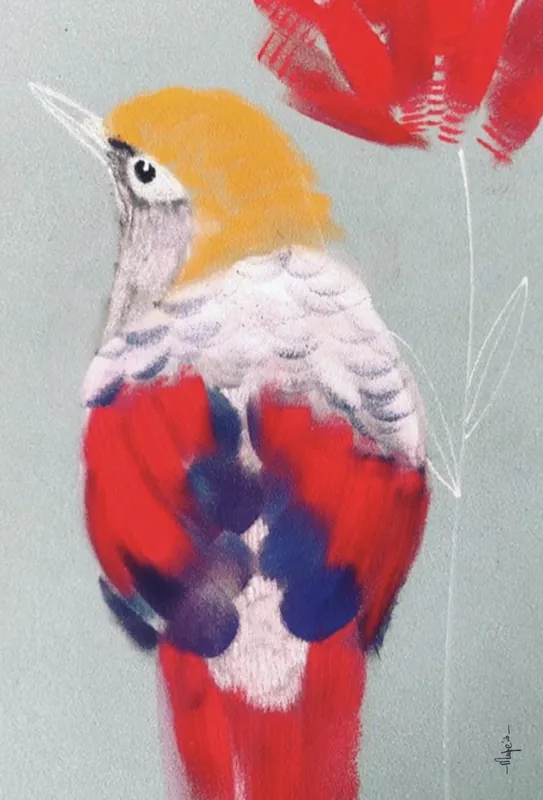 Express Levering Ansichtkaart Marije – Serie Vol gevoel – Iedere vogel zingt zijn eigen lied