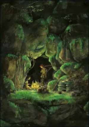 Ansichtkaart PC4565 – Ronia and Birk in the Bears cave Beperkt Aanbod