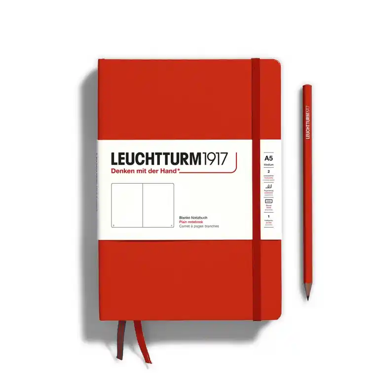 Leuchtturm1917 medium – plain – fox red Gecertificeerd