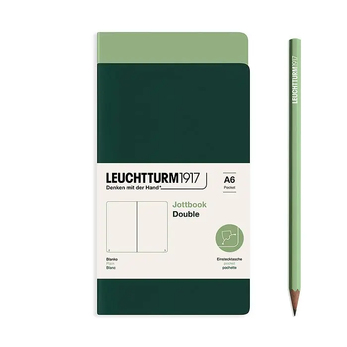 Direct Verzonden Leuchtturm1917 jottbook pocket – blanco – sage/forest