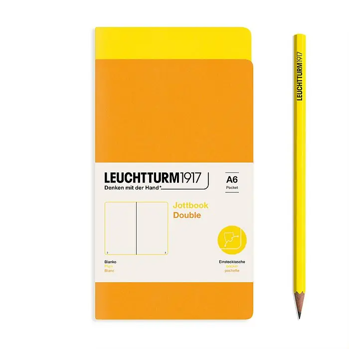 Leuchtturm1917 jottbook pocket – blanco – yellow/rising sun Betrouwbaar