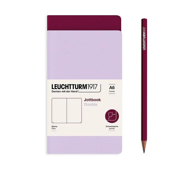 Leuchtturm1917 jottbook pocket – blanco – lilac/port Hete Deal