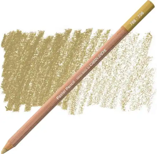 Op = Op Caran d'ache pastelpotlood 736