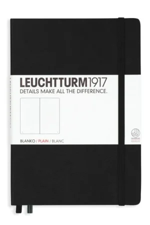 Leuchtturm1917 medium black – plain Direct Beschikbaar