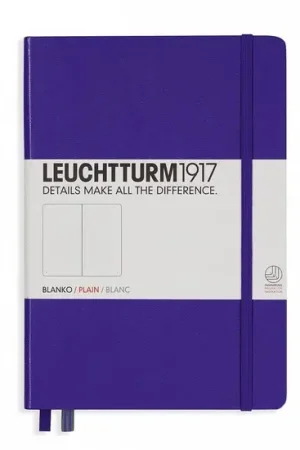 Leuchtturm1917 medium plain purple Alleen Vandaag