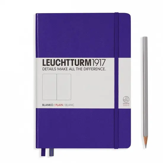 Leuchtturm1917 medium plain purple Alleen Vandaag