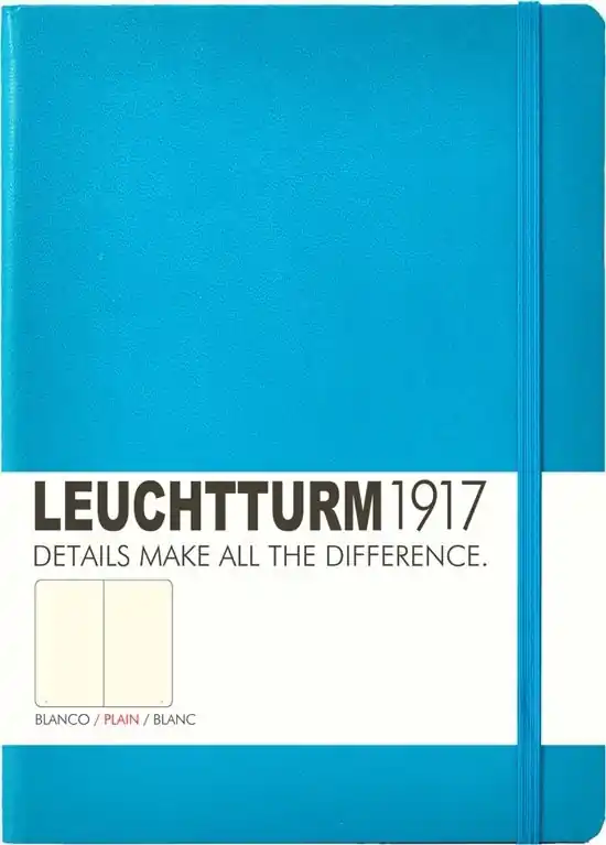 Leuchtturm1917 medium plain azure Gereduceerde Prijs