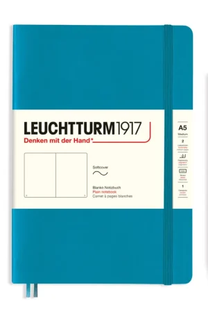 Leuchtturm1917 soft cover medium A5 – plain – ocean Flitsaanbieding