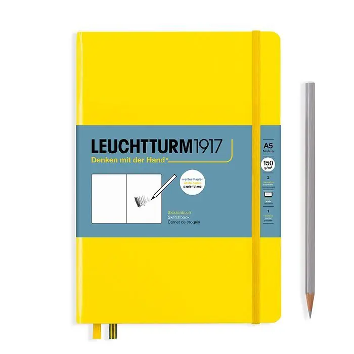 Must-Have Leuchtturm1917 Sketch book 150gr medium – lemon