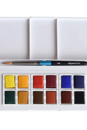 Lage Prijs DalerRowney aquafine travelset 12 halve napjes
