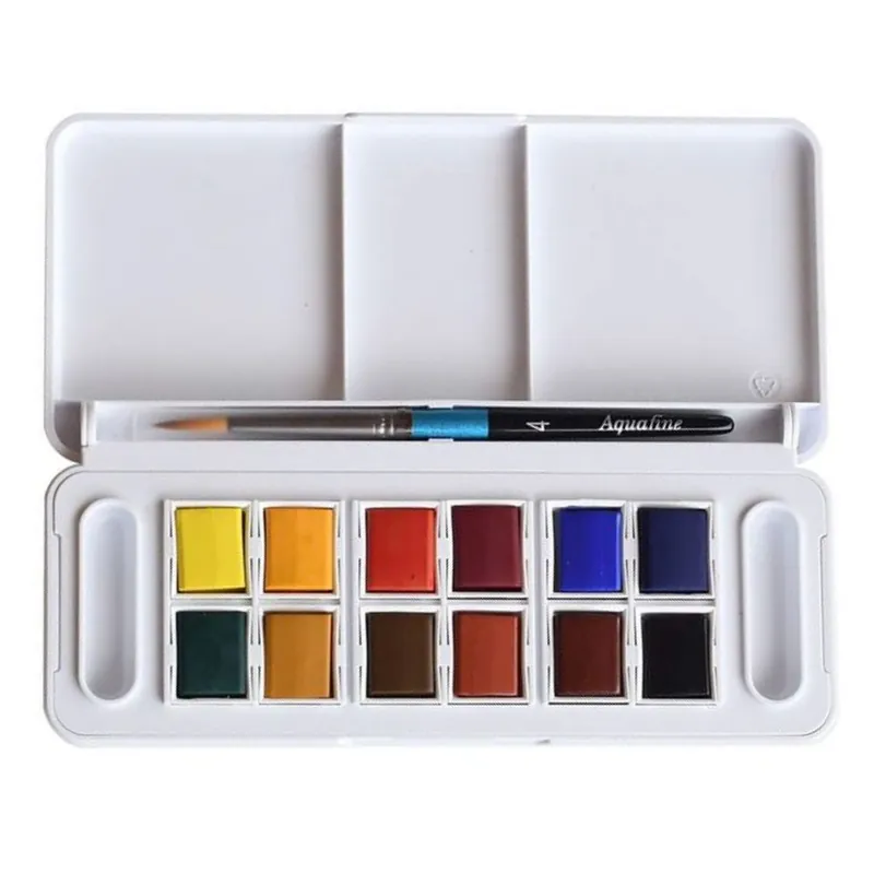 Lage Prijs DalerRowney aquafine travelset 12 halve napjes