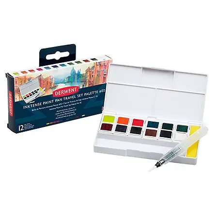 Derwent inktense travel set Korting