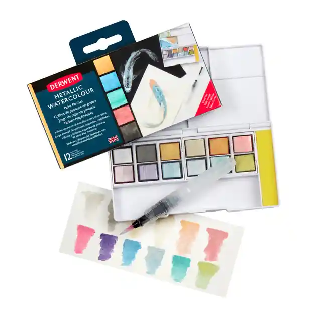Bestseller Derwent Paint pan – set metallic