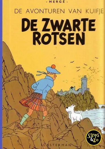 Hoge Kwaliteit Kuifje 6 – De zwarte rotsen Facsimile
