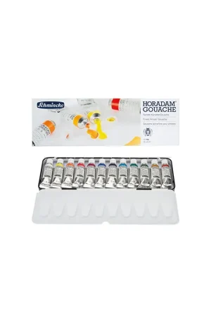 Schmincke Horadam gouache – set 12 x 5ml Flitsaanbieding