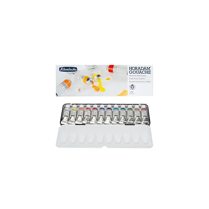 Schmincke Horadam gouache – set 12 x 5ml Flitsaanbieding