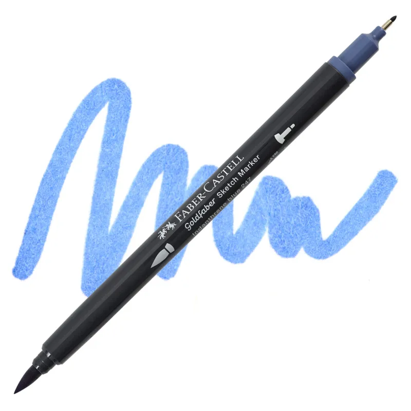 Bestel Nu Faber-Castell goldfaber sketch dualmarker – 247 indanthrene blue