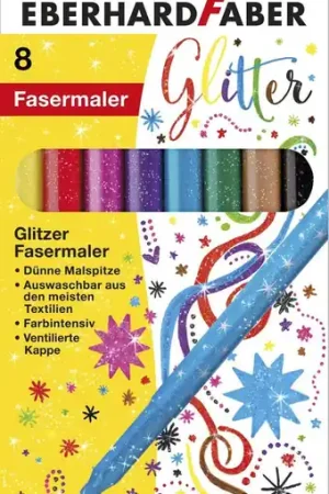 Aanbieding EberhardFaber glitter stiften – helder