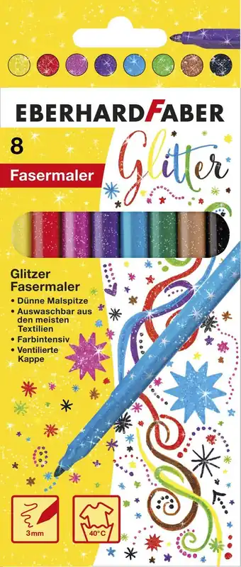 Aanbieding EberhardFaber glitter stiften – helder