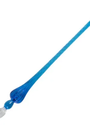 Jacques Herbin ronde glaspen 18cm – blauw Beperkt Aanbod