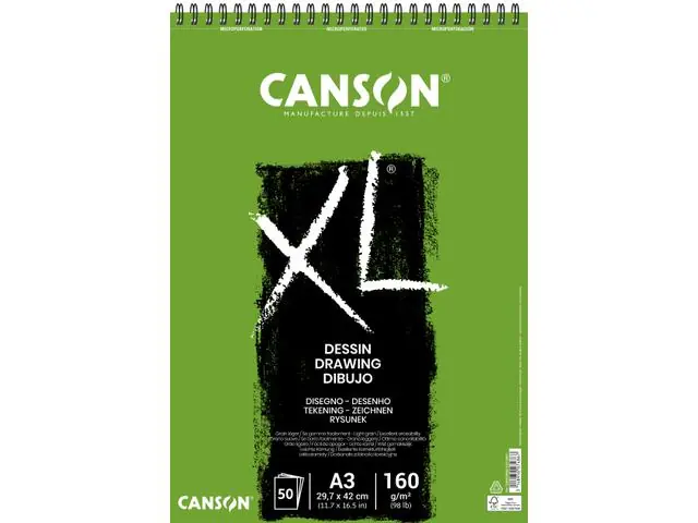 Canson XL Dessin – A3 – 50 vel Gereduceerde Prijs