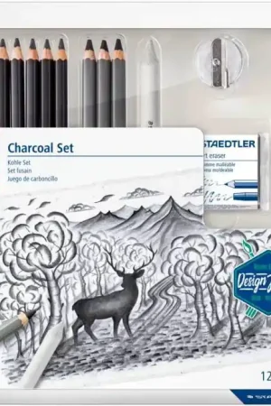 Tijdelijk Beschikbaar Staedtler Design journey – set houtskool