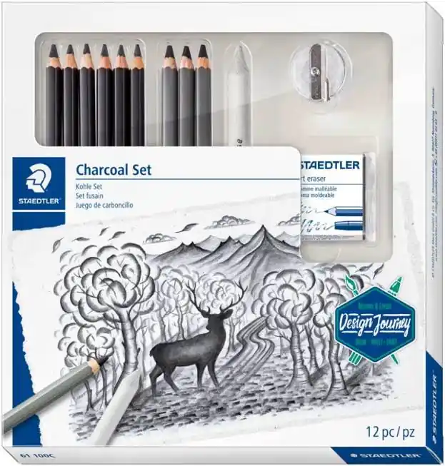 Tijdelijk Beschikbaar Staedtler Design journey – set houtskool