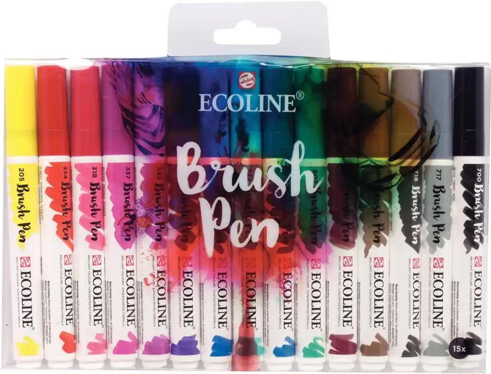 Ecoline brushpen – set 15 Shop Nu