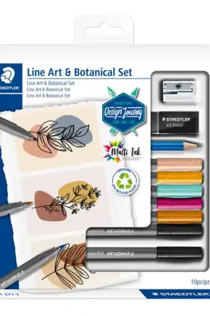 Staedtler Design journey – line art x botanical set Flitsaanbieding