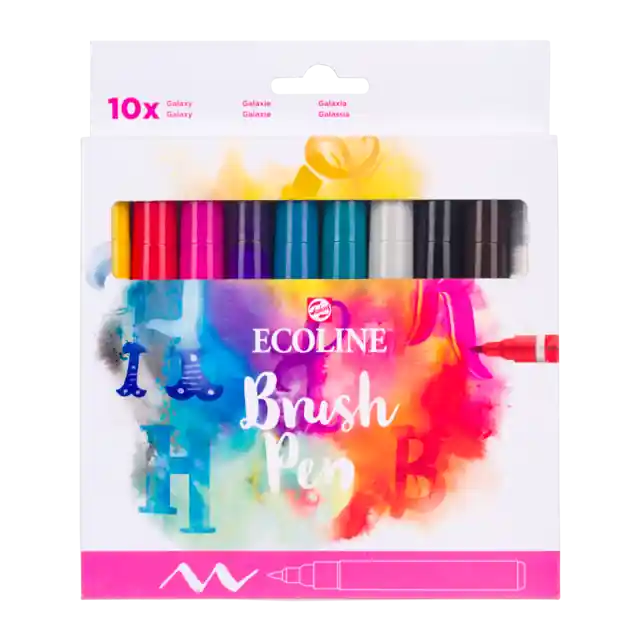Ecoline brushpen – set 10 galaxy Betaalbaar