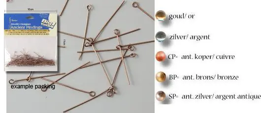 Vaessen Creative kettelstift – 32mm copperplated Veilige Betaling