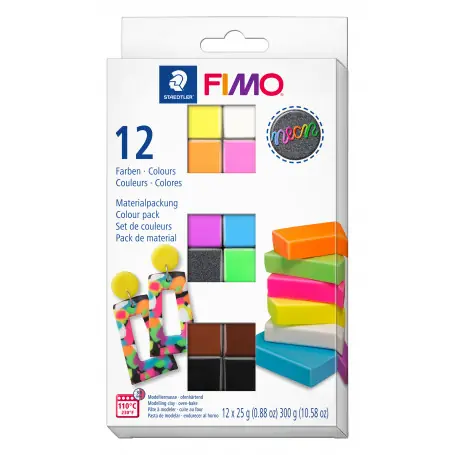 Korting Staedtler fimo soft set 12 neon