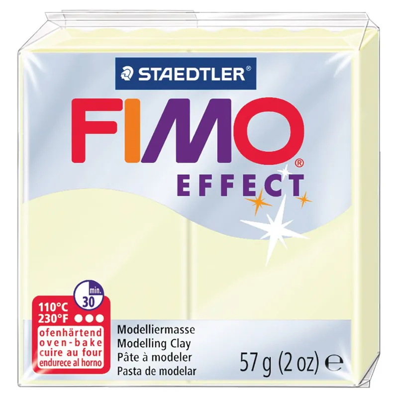 Staedtler fimo klei effect 57gr – 041 glow in the dark Direct Beschikbaar