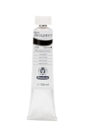 Alleen Vandaag Schmincke aqua linoprint 120ml – 735 ivory black