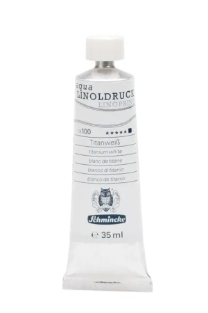 Schmincke aqua linoprint 35ml – 100 titanium white Laatste Versie