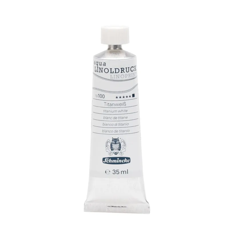 Schmincke aqua linoprint 35ml – 100 titanium white Laatste Versie
