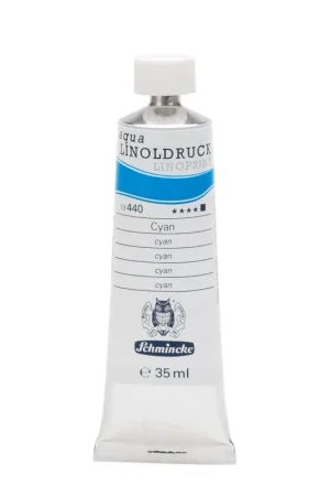 Schmincke aqua linoprint 35ml – 440 cyan Direct Beschikbaar