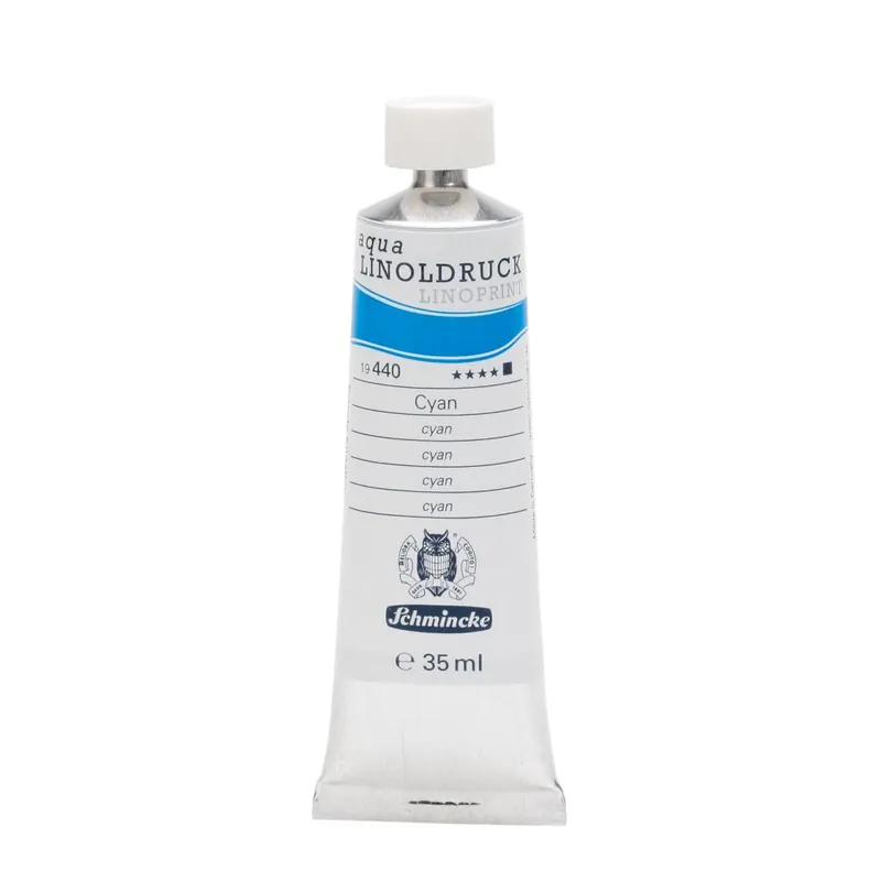 Schmincke aqua linoprint 35ml – 440 cyan Direct Beschikbaar