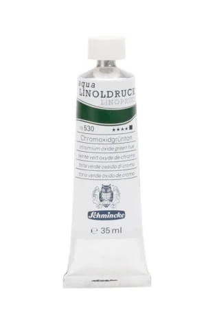 Finale Uitverkoop Schmincke aqua linoprint 35ml – 530 chromium oxide green hue
