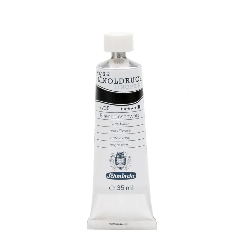 Hete Deal Schmincke aqua linoprint 35ml – 735 ivory black