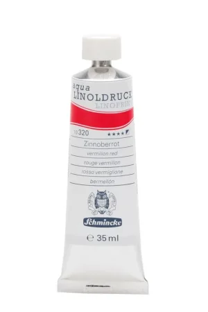 Voordeelprijs Schmincke aqua linoprint 35ml – 320 vermillion red