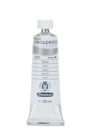 Aanbieding Schmincke aqua linoprint 35ml – 810 silver