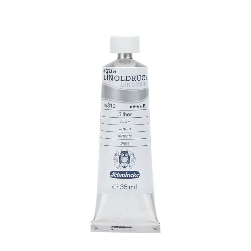 Aanbieding Schmincke aqua linoprint 35ml – 810 silver