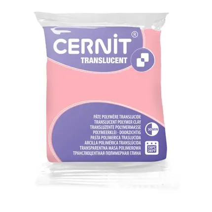 Cernit number 1 – transparant kwartsroos 56gr Favoriet