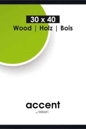 Nielsen wissellijst accent wood – 30 x 40 zwart Alleen Vandaag