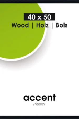 Shop Nu Wissellijst Nielsen Accent wood – 40×50 zwart