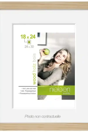 Speciale Aanbieding Nielsen wissellijst apollo 24 x 30 natuur incl. passe-partout