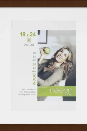 Nielsen wissellijst apollo 24 x 30 wengé‚ incl. passe-partout Weekendaanbieding