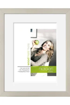 Korting Nielsen wissellijst apollo 24 x 30 zilver incl. passe-partout